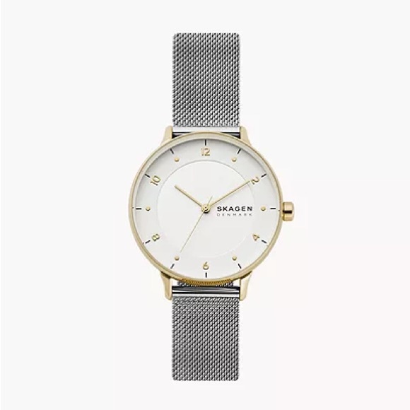 Excellent Condition Skagen Riis Two-Tone Women’s Watch - Picture 1 of 5
